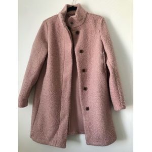 Light Pink Bouclé Coat